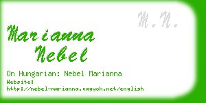 marianna nebel business card
